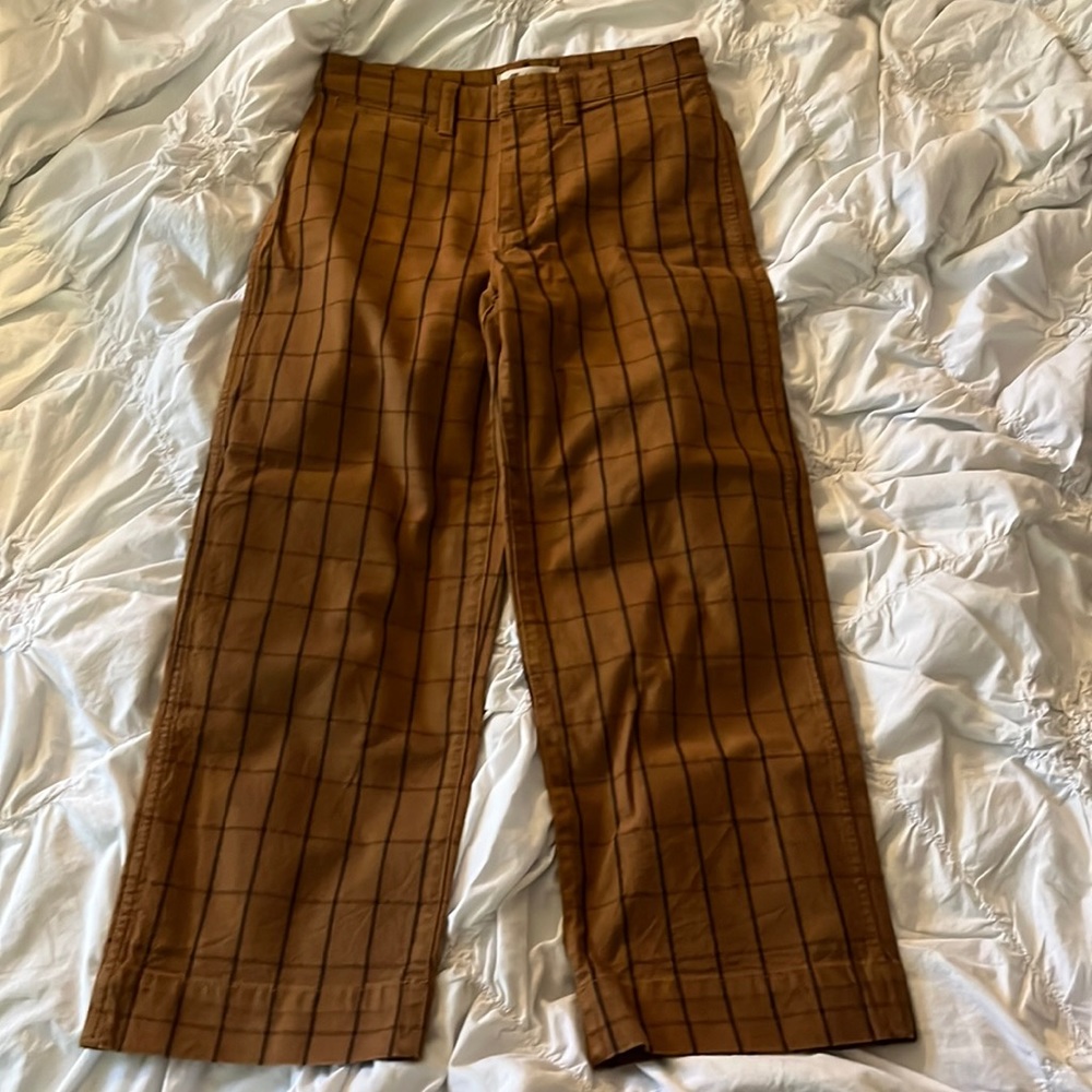 Madewell Slim Emmett Wide Leg Cropped Pants